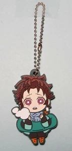 Schlüsselanhänger Stasto Demon Slayer Kimetsu no Yaiba Gummi Tanjiro Kamado US-Verkäufer - Bild 1 von 2