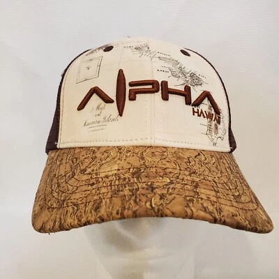 Gorra Alpha 808 Maui Hawaii Truckers transpirable Snapback bordada importada Foto 1 de 4