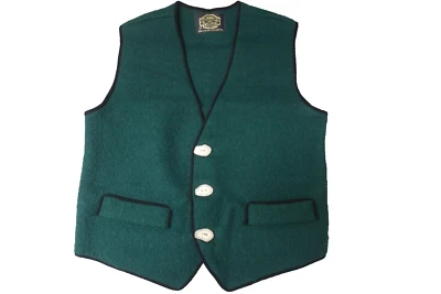Chaleco suéter de lana pequeño vintage de los años 50 Hudson On St. Croix Trading Company para hombre Foto 1 de 4