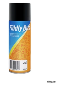 Fiddly Bits SPRAY PAINT Quick Dry Enamel CFC Lead Free FLAT Black 250g - Picture 1 of 1