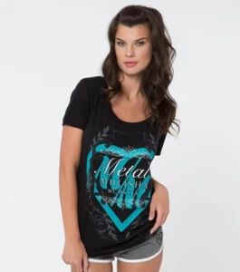 Metal Mulisha Ladies Topnotch Scoop Tee Size S - Picture 1 of 1
