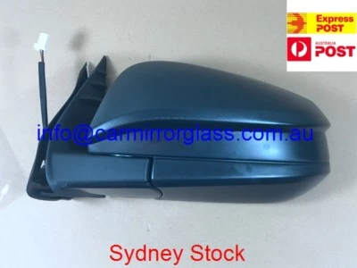 NOVO ESPELHO DE PORTA PARA TOYOTA HILUX 2015 Em diante LADO ESQUERDO (PRETO, AJUSTE ELÉTRICO) - Imagem 1 de 4