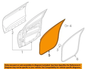 HYUNDAI OEM 16-21 Tucson Front Door Door Components-Door W'strip 82130D3000 - Picture 1 of 2