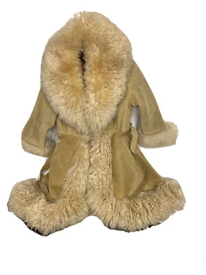 1970s Lilli Ann London Boho Shearling Coat Sz XS to M *See Description England - Image 1 of 4