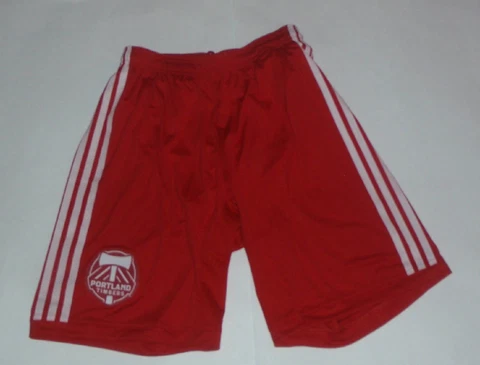 New NWT Portland Timbers adidas Rose City Red Authentic MLS Small Game Shorts Cover
