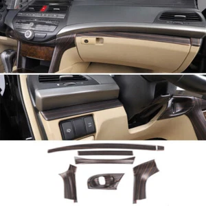 Para Honda Accord 2008-2012 Consola de madera mate Centro Salpicadero Tira Cubierta Borde - Imagen 1 de 10
