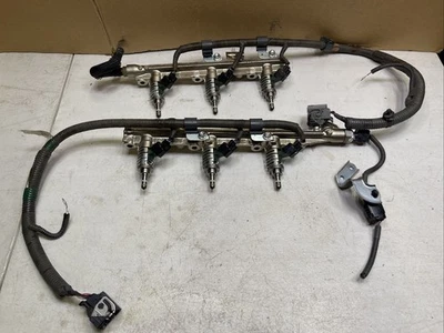 06-15 LEXUS IS250 rieles de combustible con inyector y conectores de cable OEM 23250-31020 (Y1 Foto 1 de 4