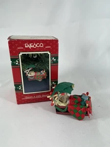 ENESCO 1991 1992 Dream A Little Dream Sleeping Mouse adorno cerilla cama - Imagen 1 de 8