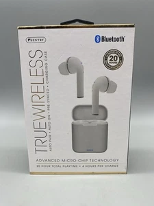 Sentry "True Wireless" Auto Pair/Auto On Headphones Ear Buds (BT958W) White - Picture 1 of 6