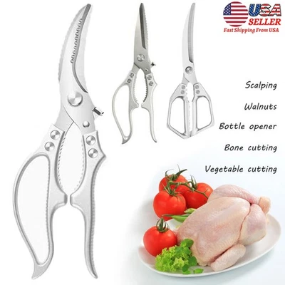 Kitchen Poultry Shear Kitchen Bone Scissor Stainless Steel Heavy Duty Meat Shear - Image 1 of 4
