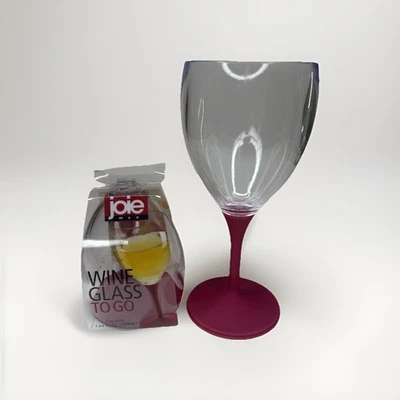 Copo de vinho Joie To Go portátil compacto viagem NOVO no pacote - Imagem 1 de 4