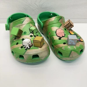 Crocs Minecraft Classic Clog Big Kids Gr. 4 J 4 grün Slipper - Bild 1 von 10