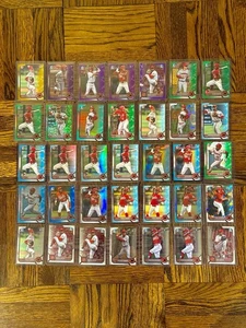 2022 Bowman Chrome REDS Team LOT- 35 Cards - Refractor - Rookie - Picture 1 of 7