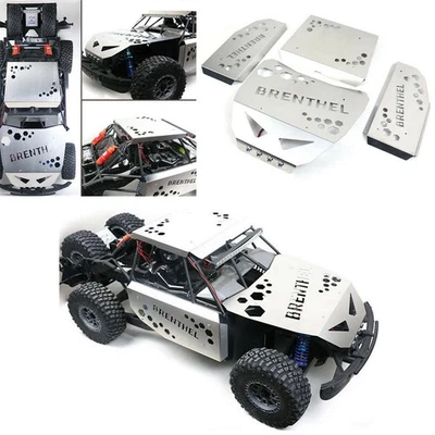 Edelstahl Armor Platte für LOSI SUPER BAJA REY 2.0 RC Modell 1:6 Auto Crawler - Bild 1 von 4