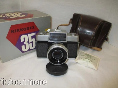 VINTAGE NIKON NIKKOREX CAMERA207619 JAPAN w/ NIKKOR Q LENS & BOX NIPPON KOGAKU - Image 1 of 4