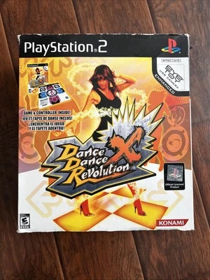 PS2 Playstation 2 Dance Dance Revolution X Dance Pad Mat With DDRS2 Game - Image 1 of 4
