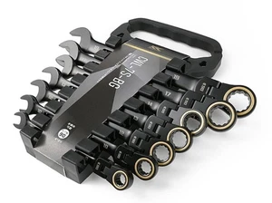 FUJIYA FLEX RATCHET COMBINATION WRENCH SET CWL-7S-BG - Picture 1 of 5