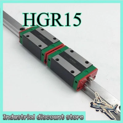 HGR15 HIWIN 15mm Linear Rail Guide HGW15CC HGH15CA Rail Block Slider CNC Router - Image 1 of 2