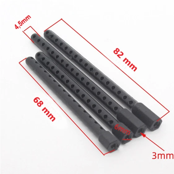 4x 02010 Plastik Karosseriehalterung Body Post Mounts Für 1:10 RC Auto HSP Amewi - Bild 1 von 1