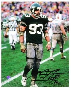 Foto firmada por Marty Lyons New York Jets 8x10 con inscripción "Jets" (Steiner) - Imagen 1 de 1