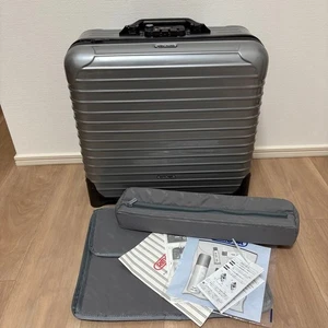Rimowa Business Trolley Silver 2-wheels Carry Case Suitcase USED - Picture 1 of 16