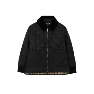 (Kids) Burberry Diamond Quilted Jacket Black - Picture 1 of 1