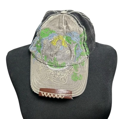 Sombrero de camionero vintage True Religion parcheado envejecido Foto 1 de 4