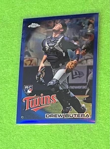Drew Butera 2010 Topps Chrome 202 RC Blue Refractor 168/199 - Bild 1 von 2