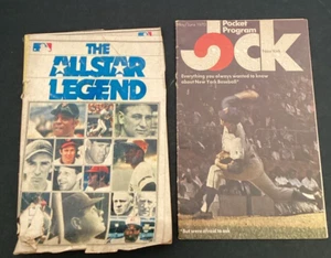Vtg Jock New York Sports Magazine Yankees 1970 Mets All Star Legends Program - Picture 1 of 9