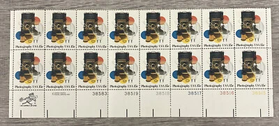 US SCOTT 1758 BLOCK OF 16 PHOTOGRAPHY STAMPS 15 CENT FACE MNH - Image 1 of 3