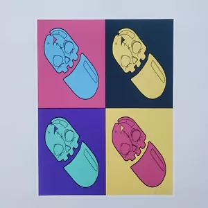 Pillola Medication Pop Art STAMPA arte originale di New York artista di graffiti PUKE - Foto 1 di 2