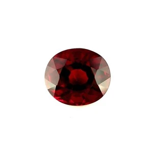 3.26ct Deep Purple Red Rhodolite Garnet Oval Cut 8.4x7.3mm Loose Gemstone - Picture 1 of 4