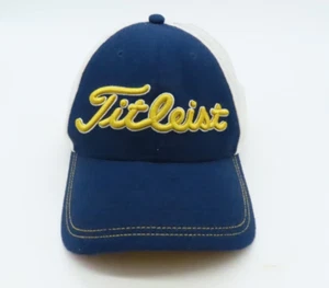 Titleist Stretchfit Mesh Vent Blue White Golf Hat Cap Size Large/XLarge - Picture 1 of 15