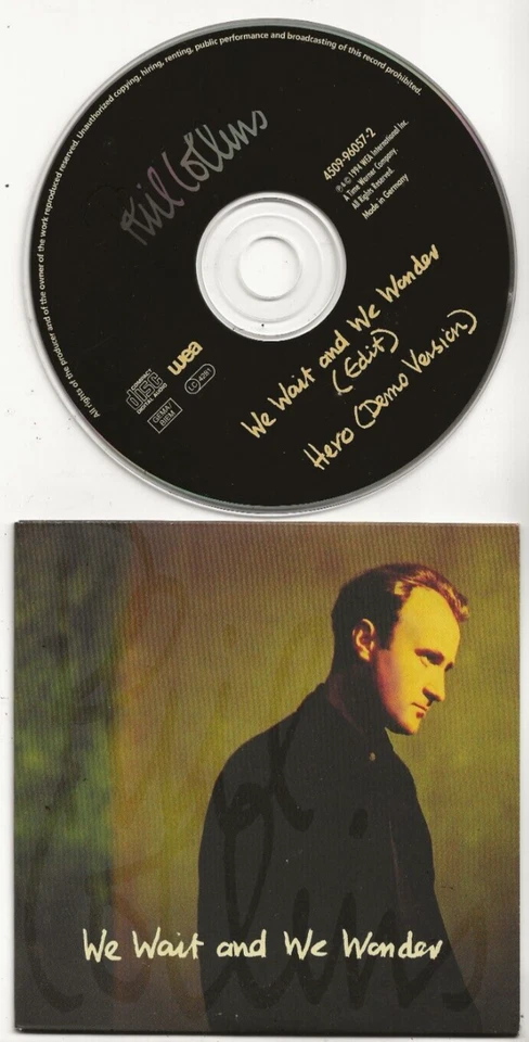 PHIL COLLINS GENESIS WE WAIT AND WE WONDER CD SINGLE FROM GERMANY, MINT - Image 1 of 1