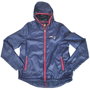 New England Patriots Jacket Women's Size XL Navy Blue Hooded NFL Full Zip Logo - Picture 1 of 14