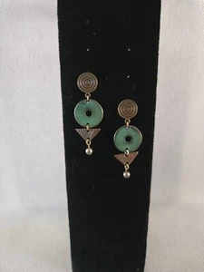 Vintage Kupfer oxidiert Ohrhänger Set 1 '' 1/4'' - Bild 1 von 4