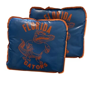 2 Vintage University of Florida Gators 60s-70s Vinyl Stadium Cushions Football - Picture 1 of 8