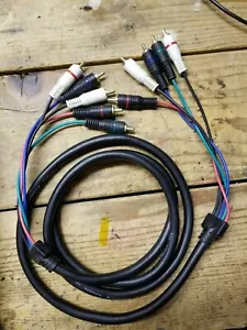 5 Cinch Komponenten RGB YPbPr Video Stereo Audiokabel HDTV - 6 Fuß - Bild 1 von 2