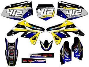 2007-2009 RMZ 250 SURGE Yellow Senge Graphics Kit Compatible with Suzuki - Bild 1 von 10