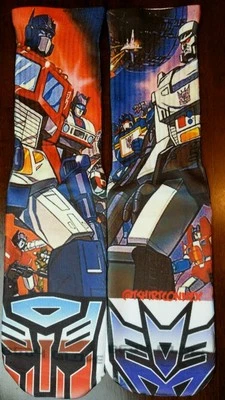 Custom The Transformers Dry Fit socks gamma laney X XII Fighter  - Image 1 of 4