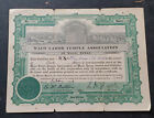 1924 Waco Labor Temple Association Stock Certificate Waco Texas