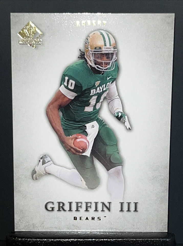 BEST COLLEGE FOOTBALL ￼ ANALYST ROBERT GRIFFIN III RC 2012 UD SP AUTHENTIC - Image 1 of 4