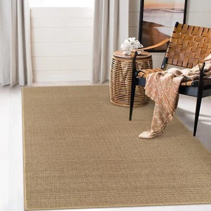 3x5 Beige Farmhouse Kitchen Rugs Rubber Non-Slip Washable Braided Front Door - Picture 1 of 8