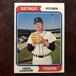 1974 Topps Set LERRIN LAGROW #433 DETROIT TIGERS - NR-MINT *HIGH GRADE*