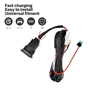 Para Multivan T5 2008-15 Cargador Coche Hembra Enchufe USB-C PD USB-A QC3.0 - Imagen 1 de 9