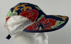 De Colección Años 90 Patagonia Malla Floral Red Gorra Sombrero Talla M Hibisco Ciclismo Correr EE. UU. - Imagen 1 de 8