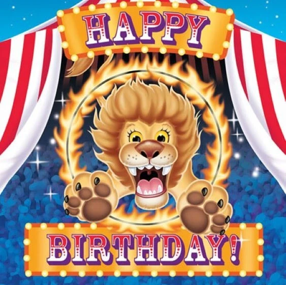 Circus Party Napkins 16pk 3ply - Circus Big Top Party Supplies Lion - Image 1 of 1