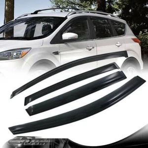 4 piezas visera para ventana de tinte de humo sombra para lluvia/ventilación solar para Ford Escape 2013-2017 - Imagen 1 de 3