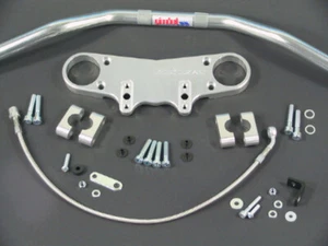 Abm Superbike Handlebar Kit Kawasaki ZZR 1400 (ZXT40E/H) 12-ff Silver - Picture 1 of 6