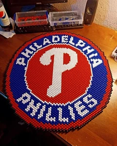 Philadelphia Phillies Logo (Peyote Stitch) - Picture 1 of 2